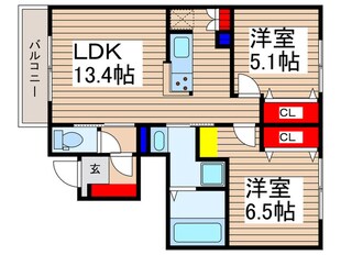 仮）ふじみ野市丸山新築メゾンの物件間取画像